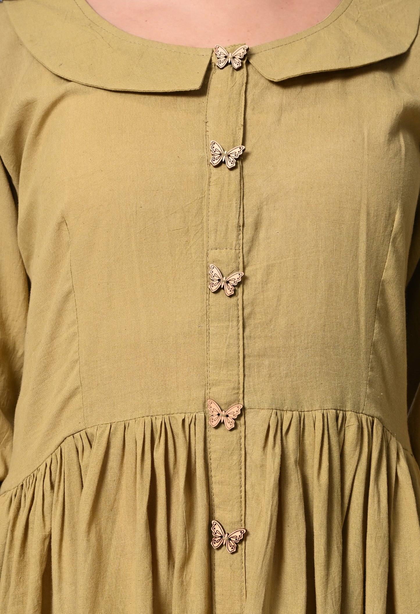 Beige Cotton dress